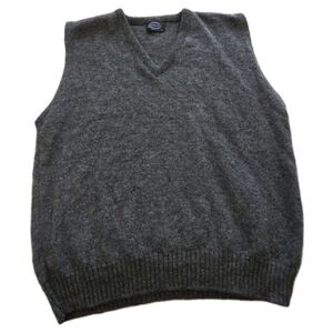 Vintage Jantzen Grey Sweater Vest Size 2XL Men Classic Preppy Grandpa